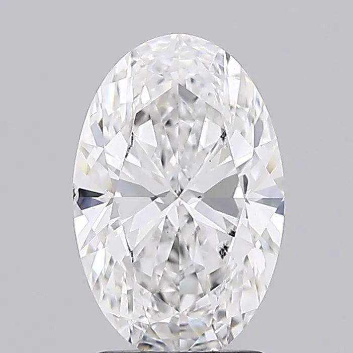 2.00ct Oval Lab Grown Diamond (Colour E, Clarity SI1, IGI Certified)