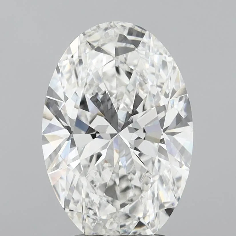3.02ct Oval Lab Grown Diamond (Colour F, Clarity VVS2, IGI Certified)