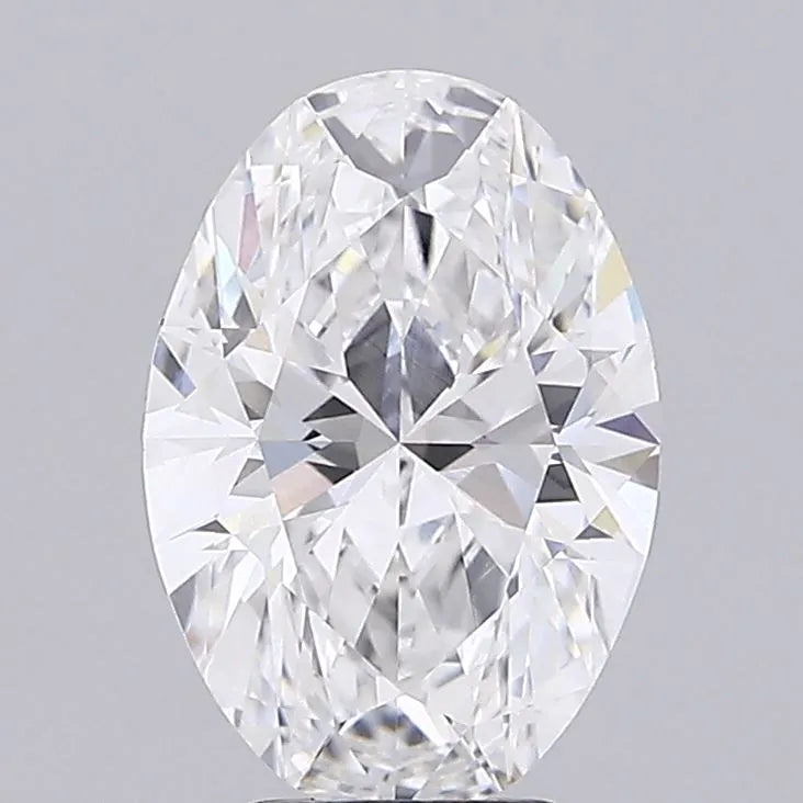3.50ct Oval Lab Grown Diamond (Colour D, Clarity VVS2, IGI Certified)