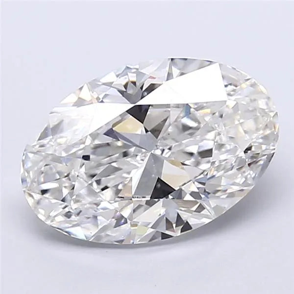 4.10ct Oval Lab Grown Diamond (Colour E, Clarity VVS2, IGI Certified)